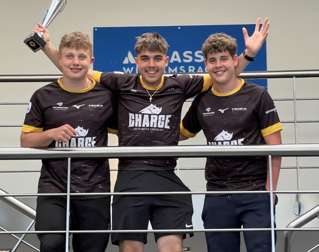 eSports team celebrating their success